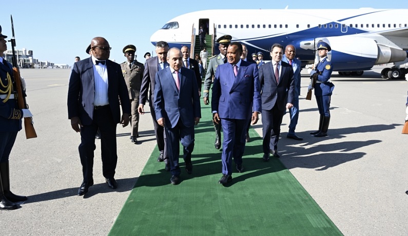 Congolese president arrives in Azerbaijan for official visit