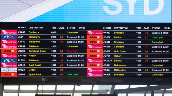 Over 100 flights cancelled at Sydney Airport amid heavy rainfall