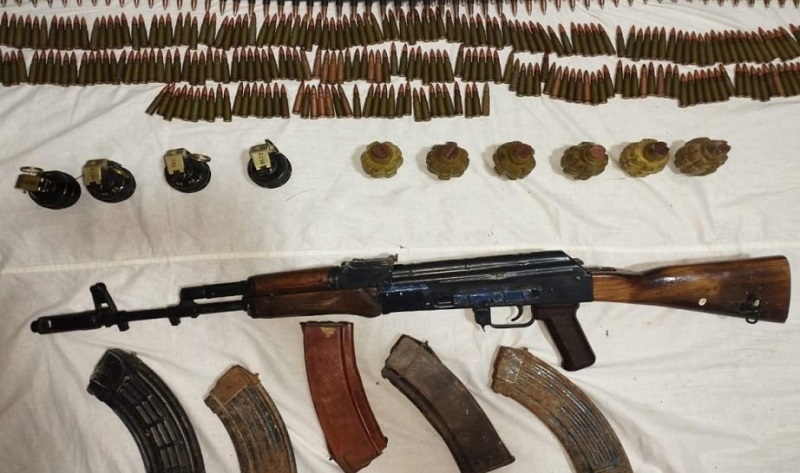 Azerbaijani police seize weapons, hand grenades left by Armenians in Khankendi