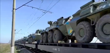 Russian peacekeepers withdraw first batch of military equipment from Azerbaijani territory - EXCLUSIVE/VIDEO