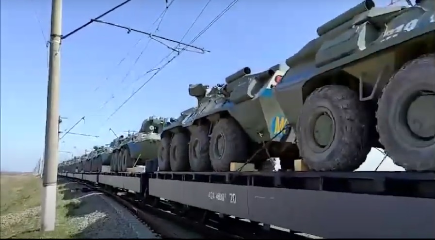 Russian peacekeepers withdraw first batch of military equipment from Azerbaijani territory - EXCLUSIVE/VIDEO