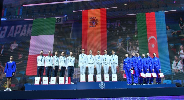 Azerbaijan win group all-around bronze at Rhythmic Gymnastics World Cup in Baku