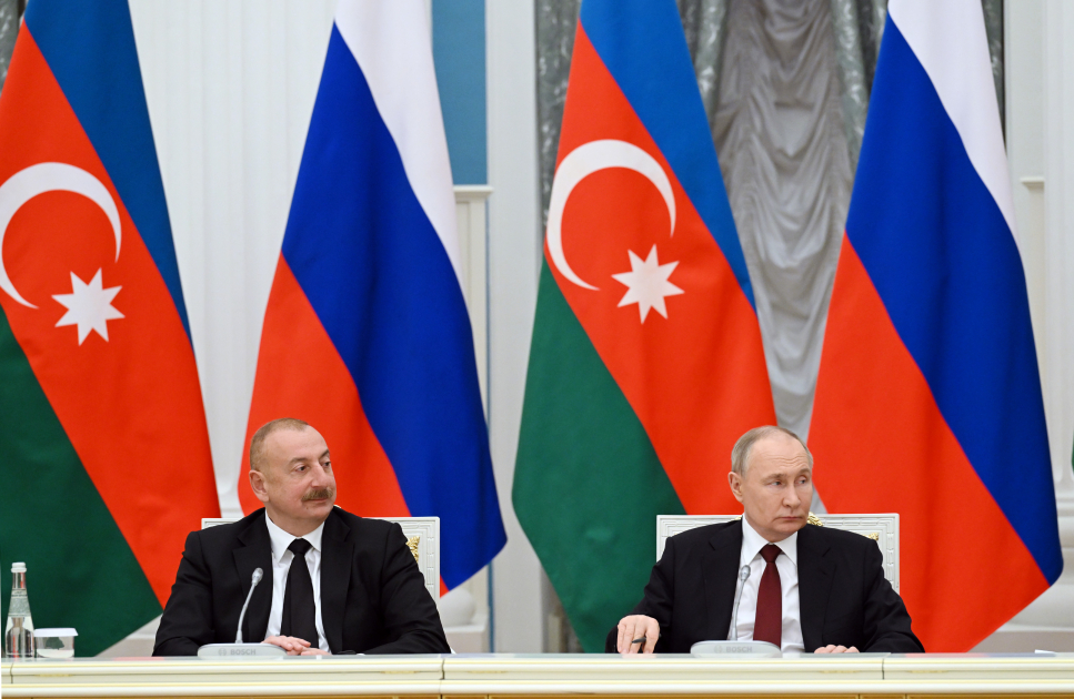 Meeting of President Ilham Aliyev, President Vladimir Putin with Baikal-Amur Mainline veterans held in Moscow
