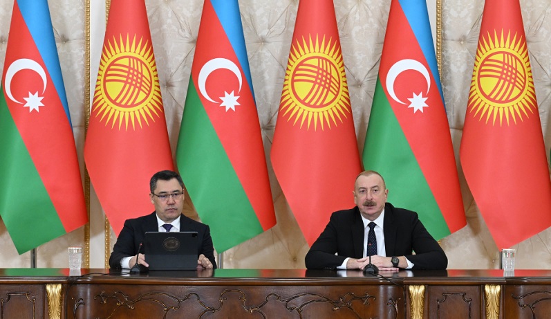 Presidents of Azerbaijan and Kyrgyzstan make press statements - UPDATED 