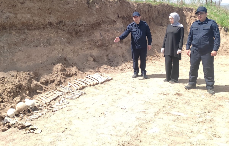 Azerbaijan discovers human remains in liberated Khojaly district 