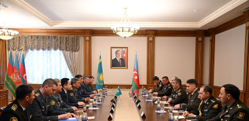 Azerbaijan and Kazakhstan discuss prospects for the development of military cooperation - VIDEO