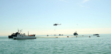 Servicemen of Azerbaijani Naval Forces, Emergencies Ministry complete joint tactical drills in Caspian Sea - VIDEO 