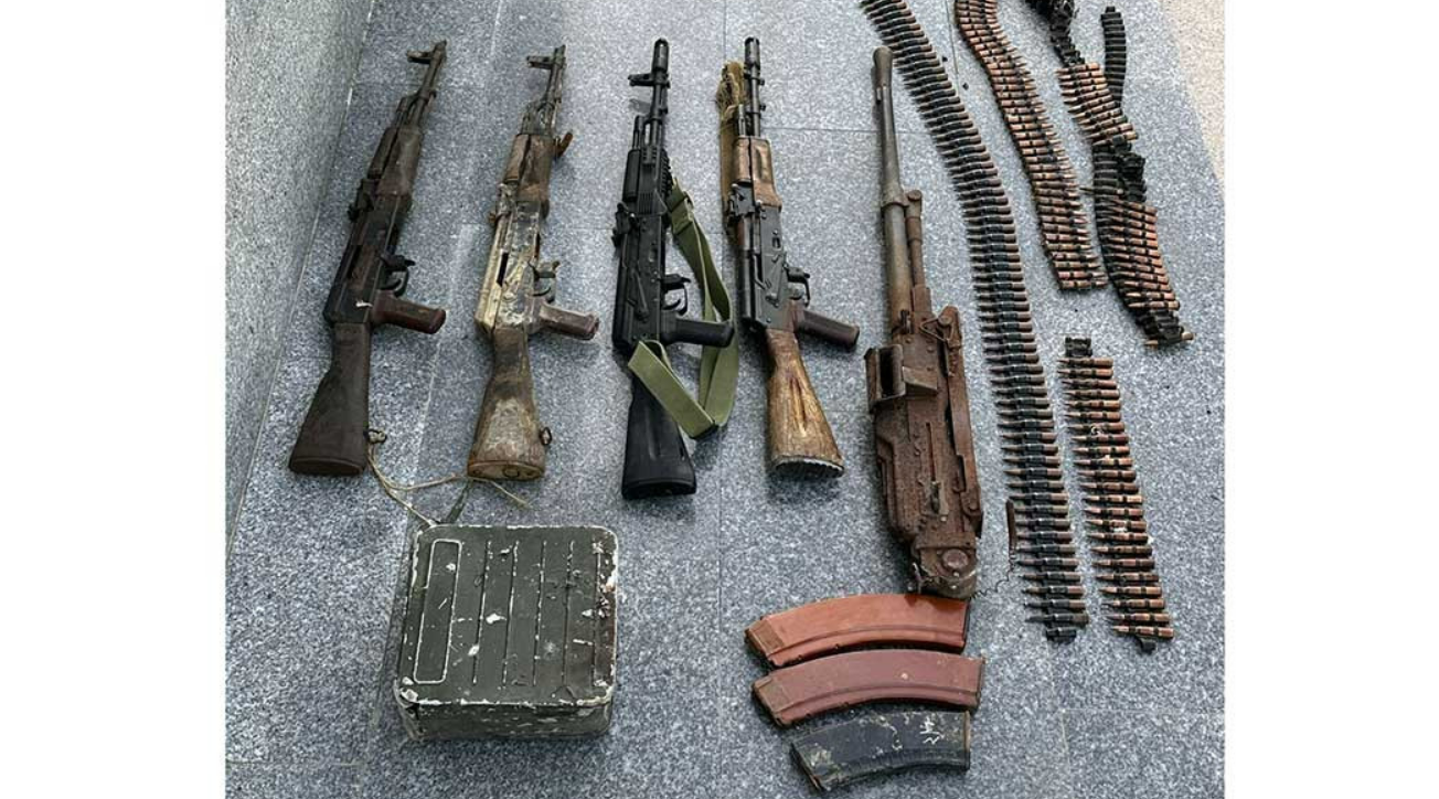 Azerbaijani police found weapons and ammunition in liberated Zangilan district