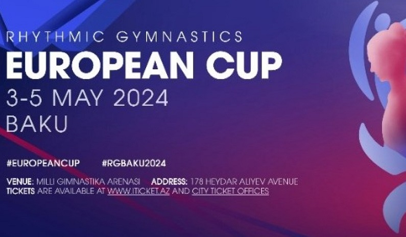 Seven female gymnasts to represent Azerbaijan at Rhythmic Gymnastics European Cup in Baku