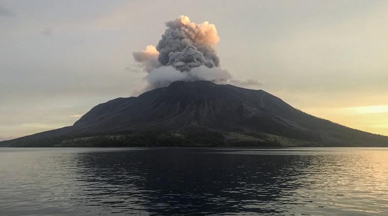 Indonesia's Ruang volcano erupts again, alert status at highest