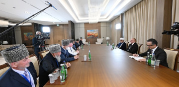 President Ilham Aliyev receives delegation consisting of Muftis of Russia’s North Caucasus region